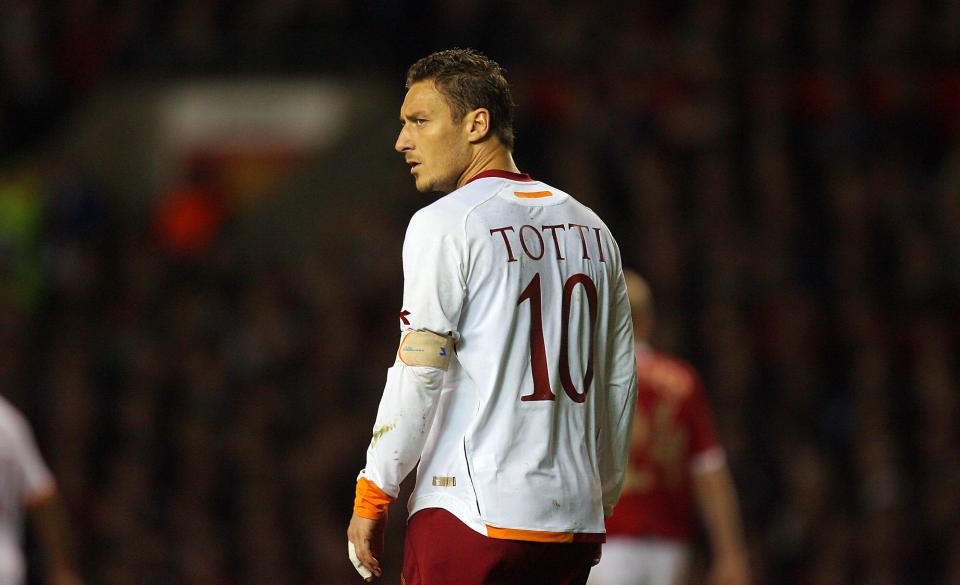 Totti is a hero in Rome, never playing for another club