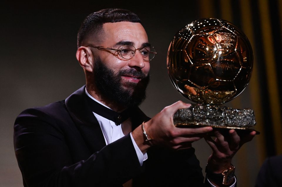 Benzema won the Ballon d'Or in 2022