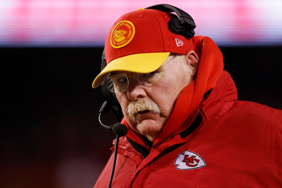 Swift was at the KC game when Andy Reid's mustache froze