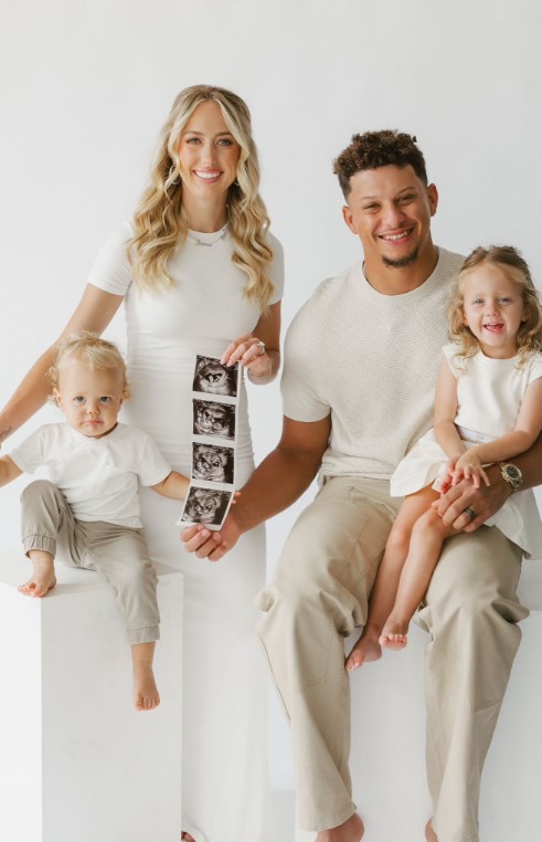 Mahomes' two children both have food allergies - something the family are keen to bring more awareness to