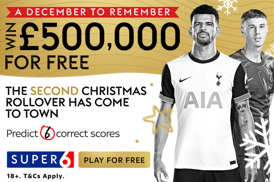 Win £250,000 by correctly predicting six Premier League scores this weekend