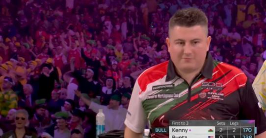 Kenny produced a tournament first to beat Buntz at Ally Pally