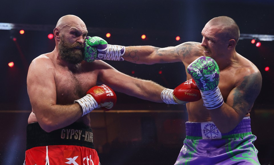 Usyk landed more punches than Fury